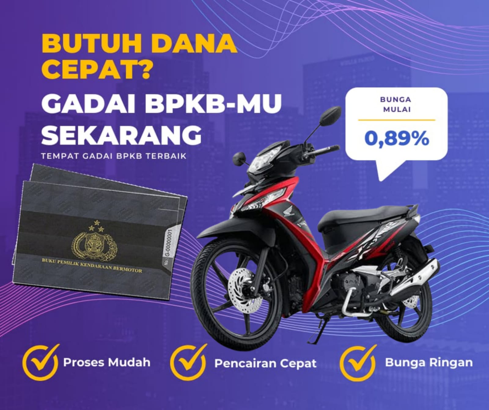 Kredit Jaminan Bpkb Motor Honda NewSuprax125 Ficw Dapat Dana Berapa? Seperti Ini Simulasinya